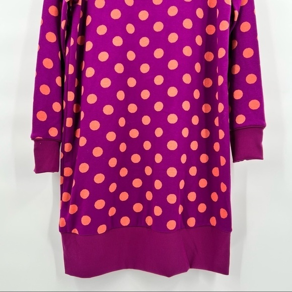 Victor Glemaud Polka Dot Tunic Dress Womens XS Crewneck Pullover Purple target - Picture 7 of 12